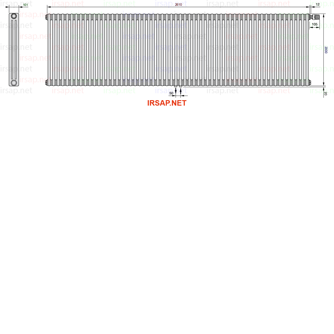 Радиатор IRSAP Tesi 32000/58 T52 CL 01